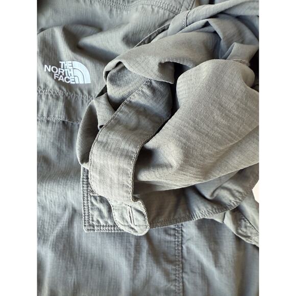 The North Face Mens Button Up Long Sleeve Zip Away Shirt Size XL Olive Green - Picture 13 of 14